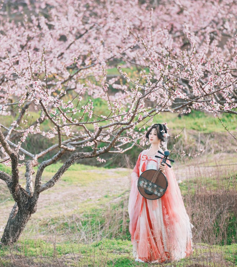 夏煦 – 《古风桃花人像》[19P]